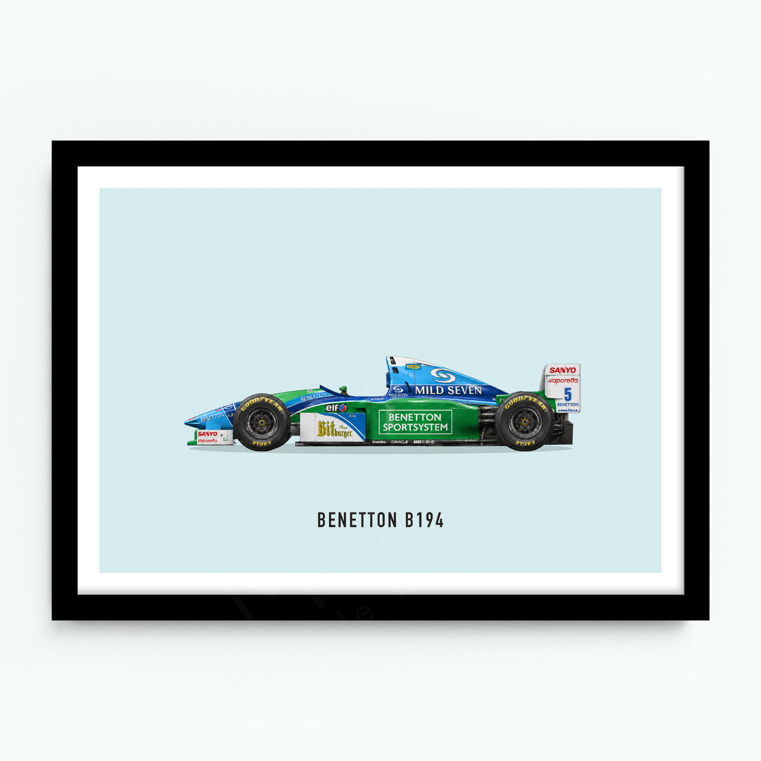 Benetton B194 Car Poster