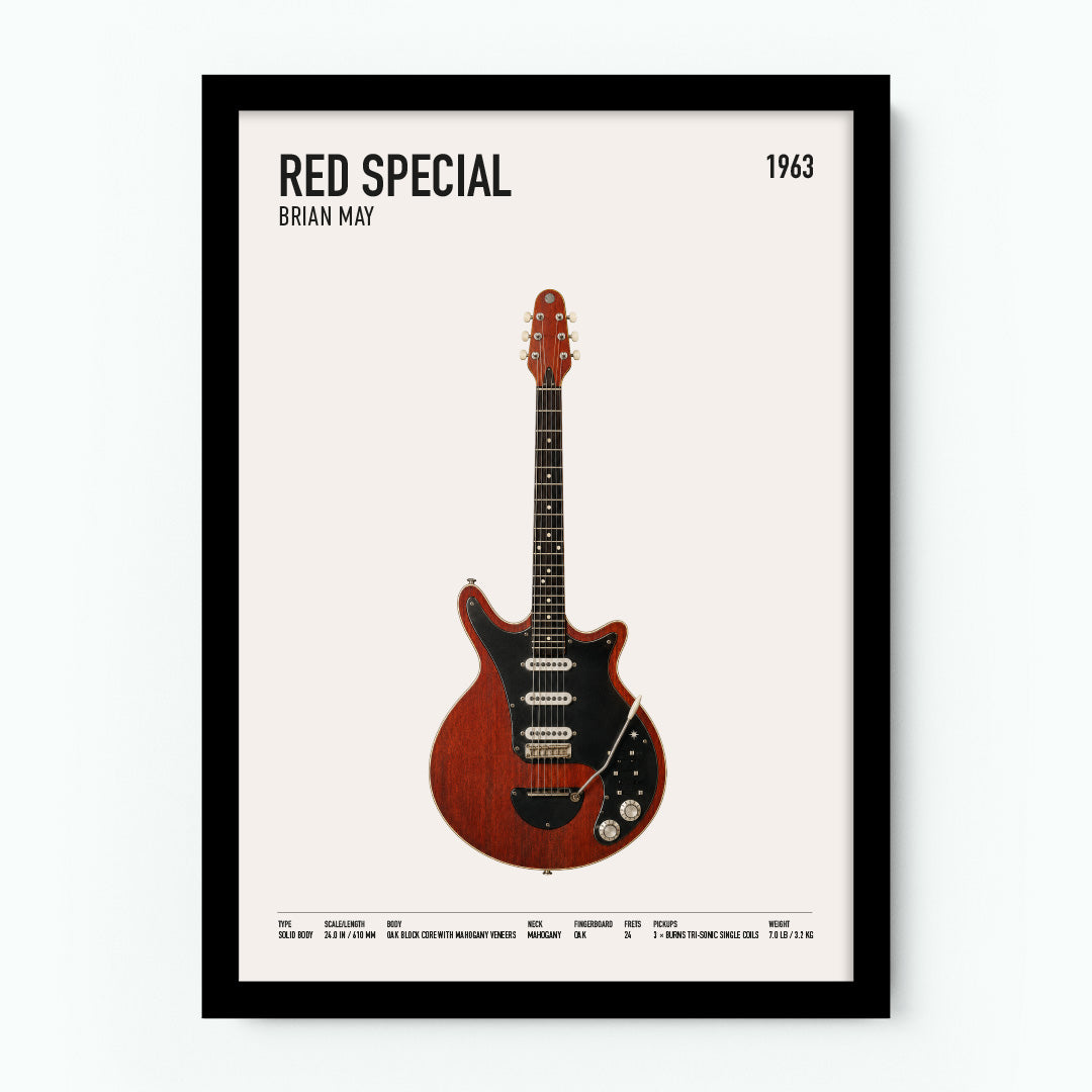 Brian May Red Special Guitar Poster