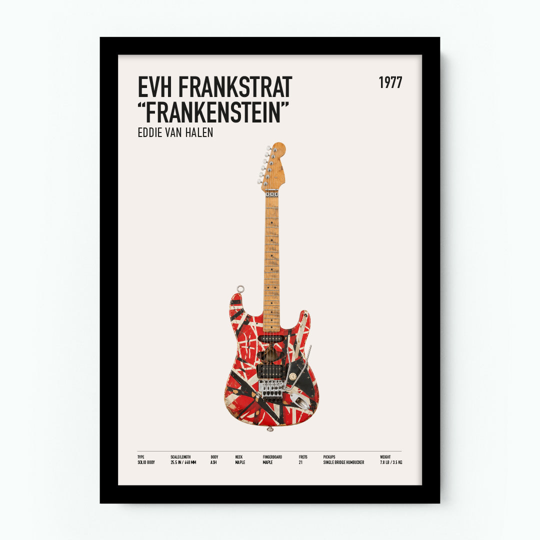 Eddie Van Halen Frankenstein Guitar Poster