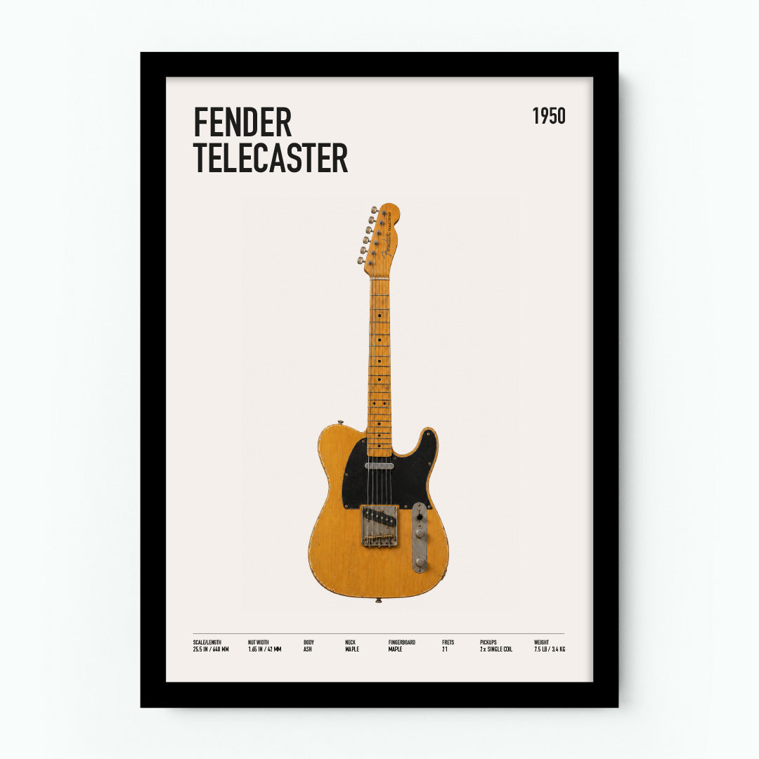 Fender Telecaster Guitar Poster