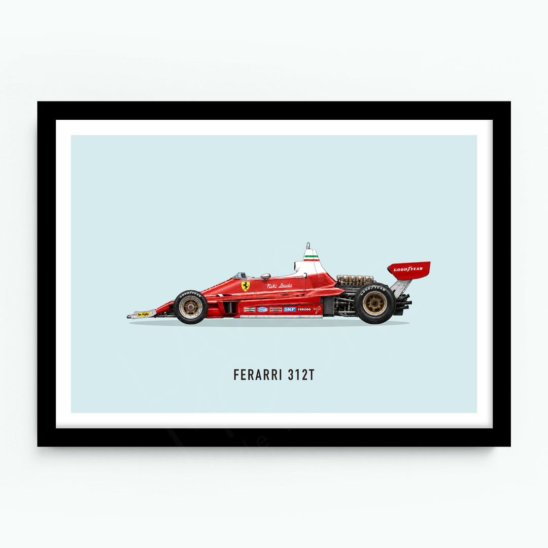 Ferrari 312T Car Poster
