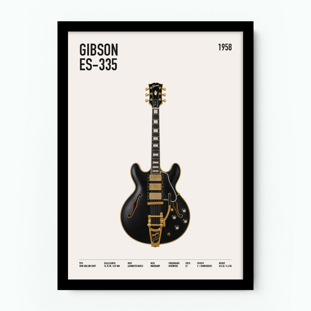 Gibson ES-335 Guitar Poster
