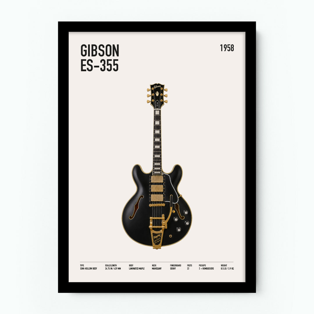 Gibson ES-355 Guitar Poster