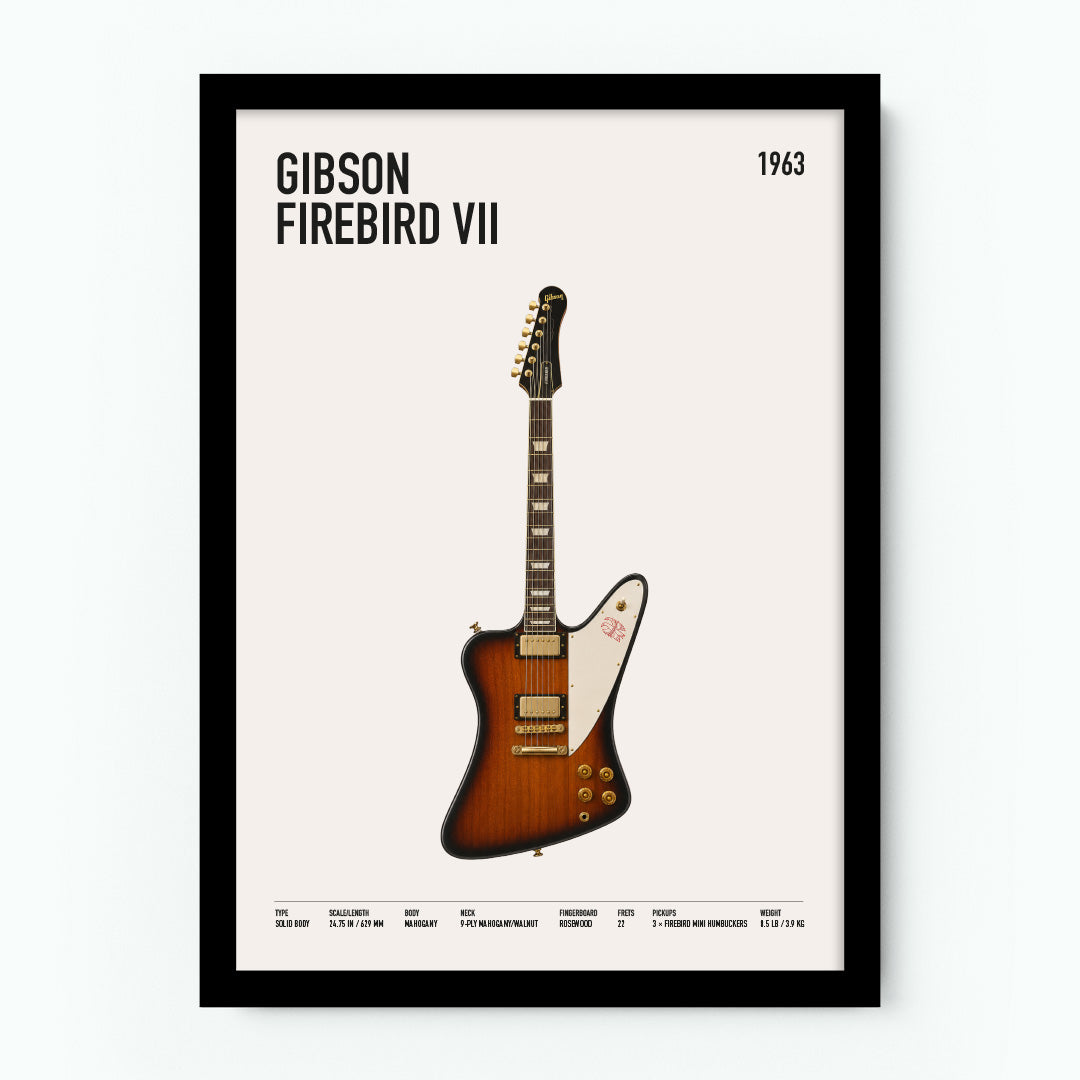 Gibson Firebird VII Guitar Poster