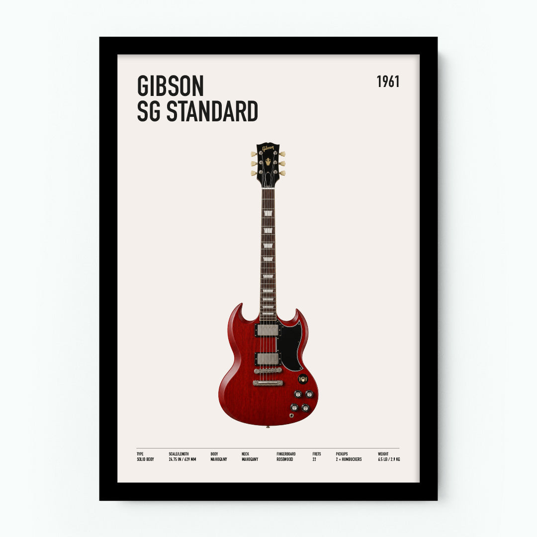 Gibson SG Standard Guitar Poster