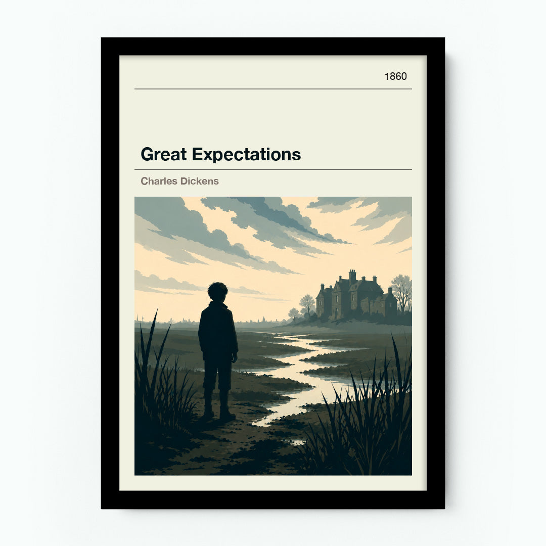 Great Expectations (The Marshes) by Charles Dickens Poster