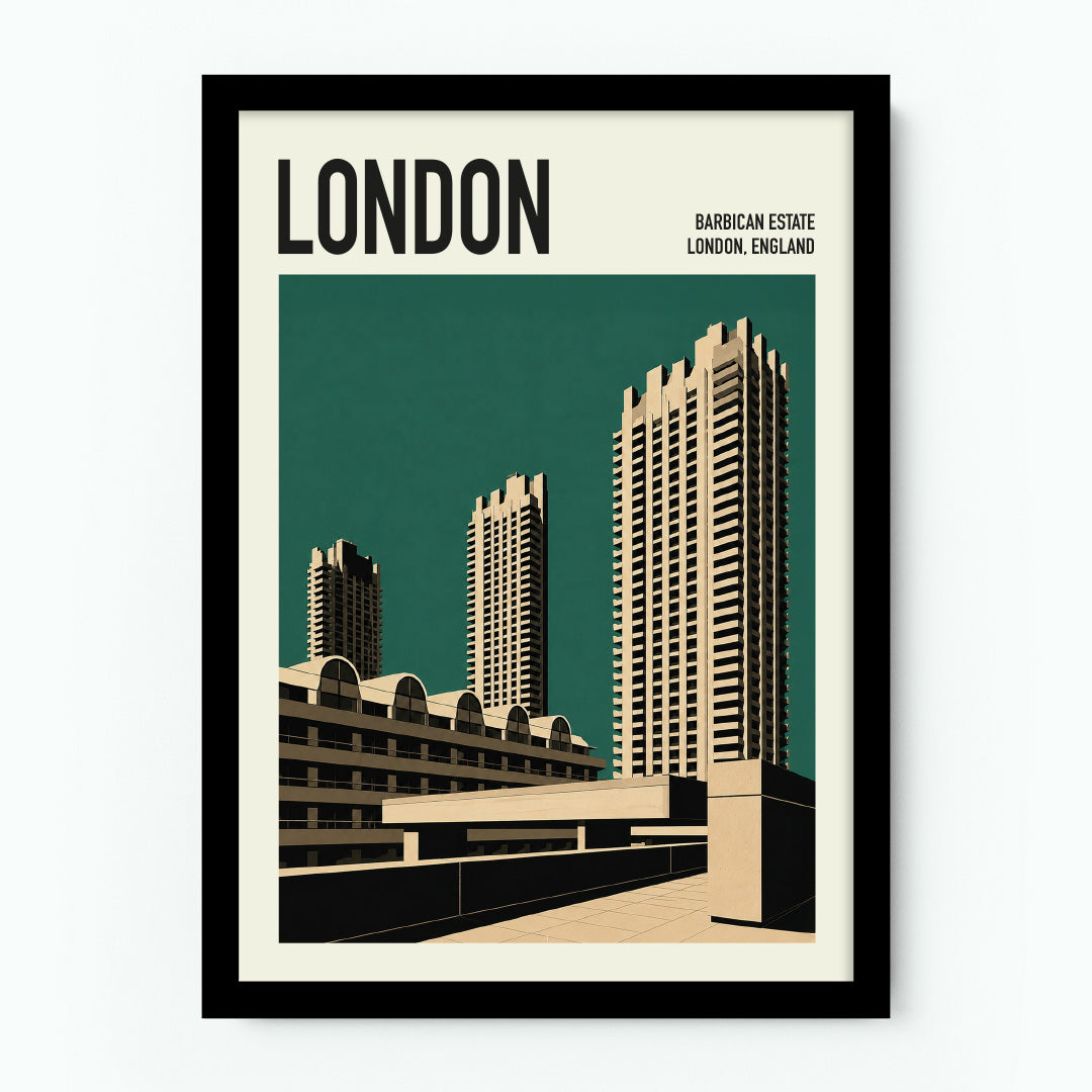 Barbican Estate London Poster