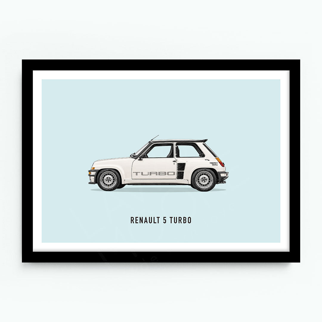 Renault 5 Turbo Car Poster