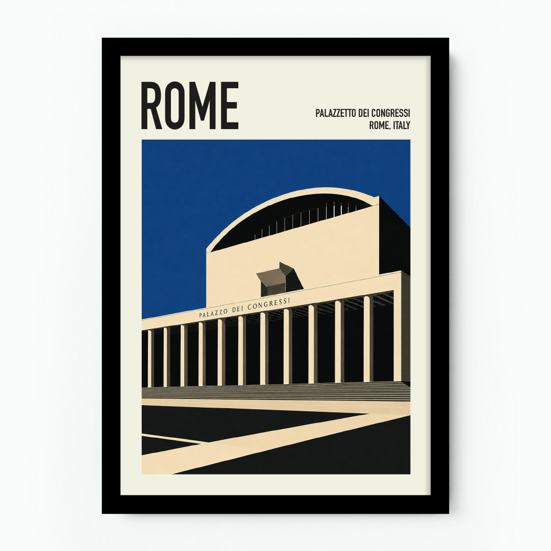 Palazzetto Del Congressi Rome Poster