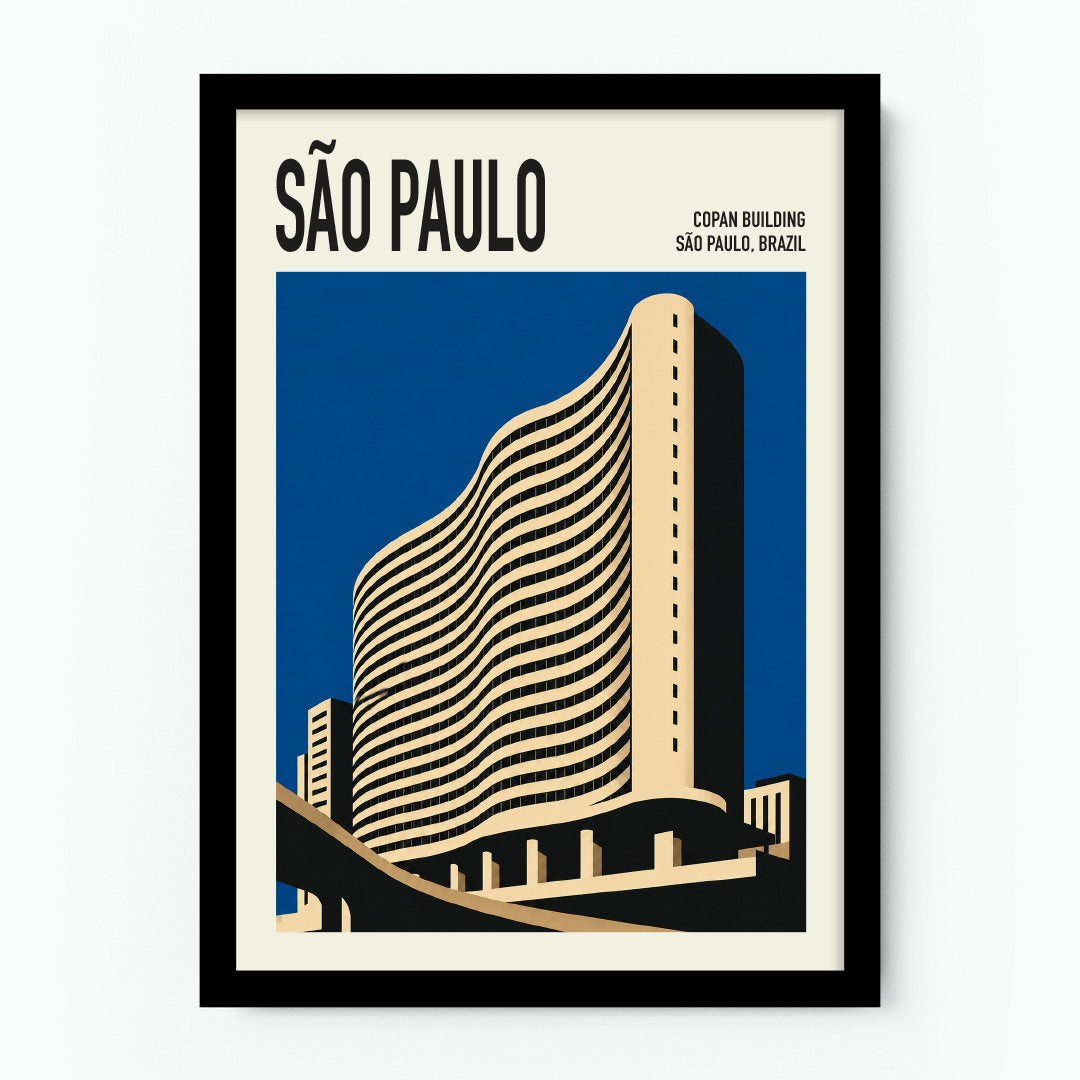 Copan Building Sao Paulo Poster