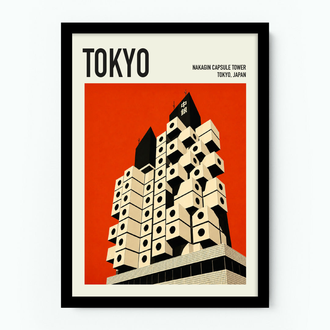 Nagakin Capsule Tower Tokyo Poster
