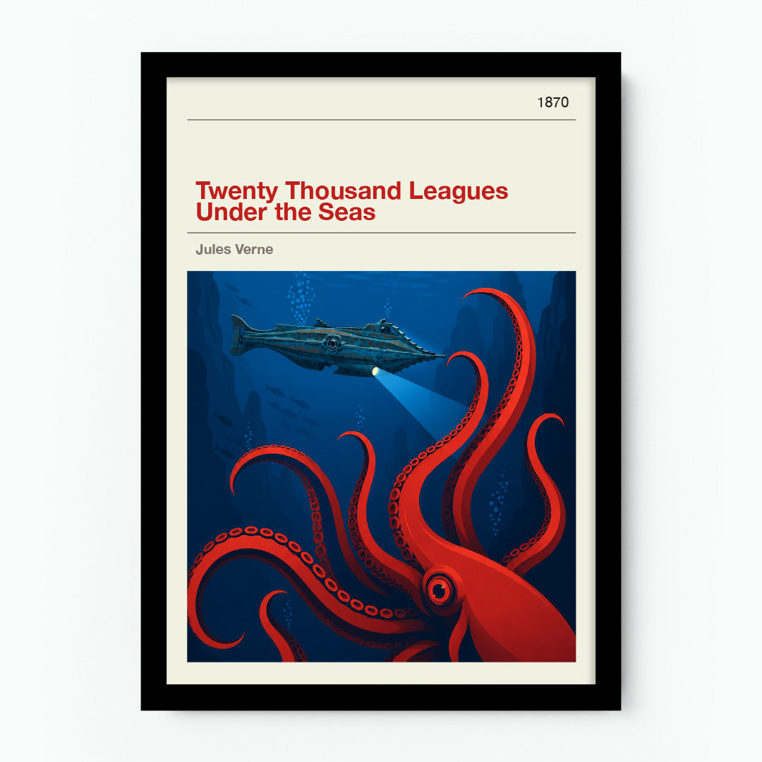 Twenty Thousand Leagues Under the Sea by Jules Verne Poster