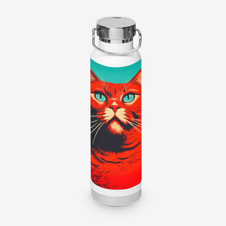 British Shorthair Cat 650ml Copper Insulated Water Bottle