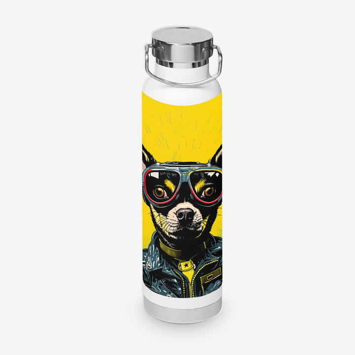 Cherry Chihuahua 650ml Copper Insulated Water Bottle