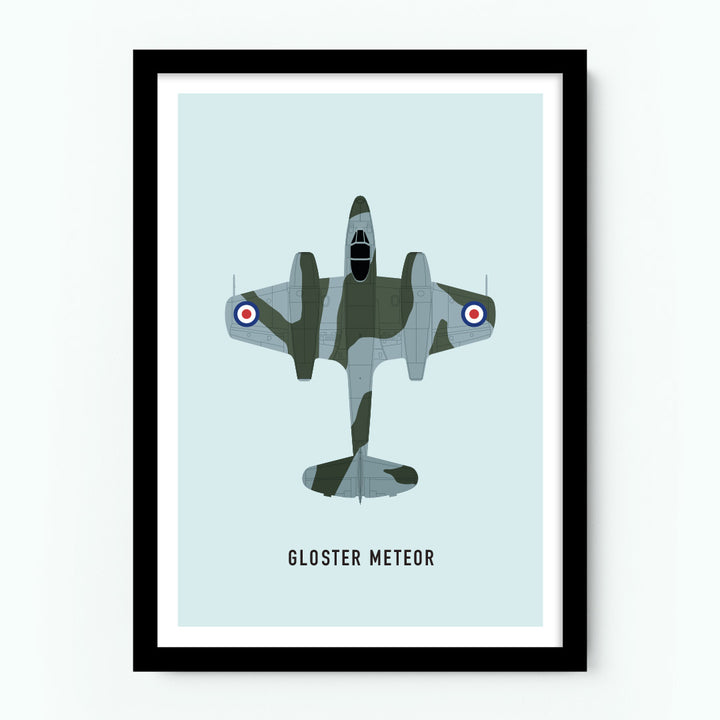 Gloster Meteor Aircraft Poster