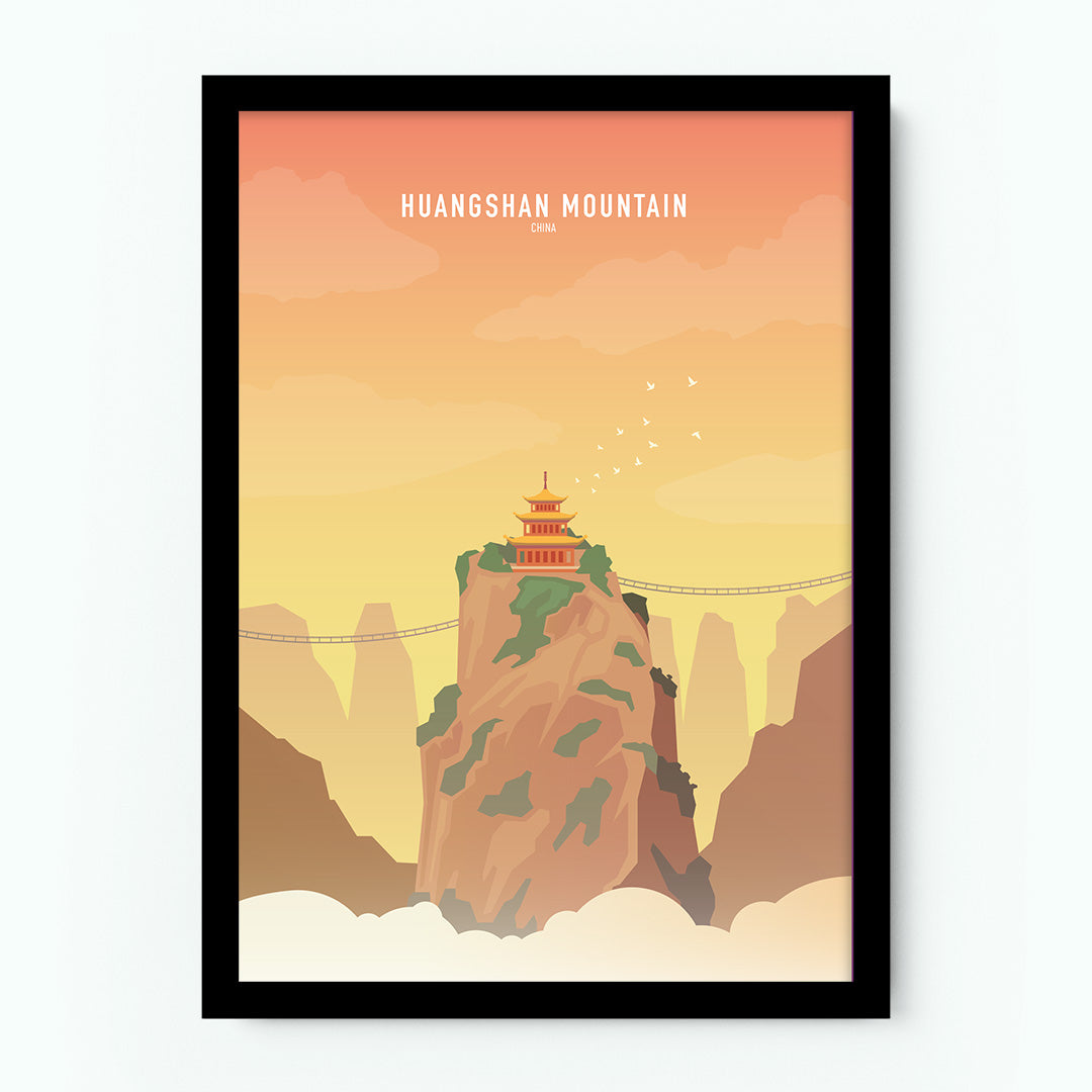 Huangshan Mountain China Poster
