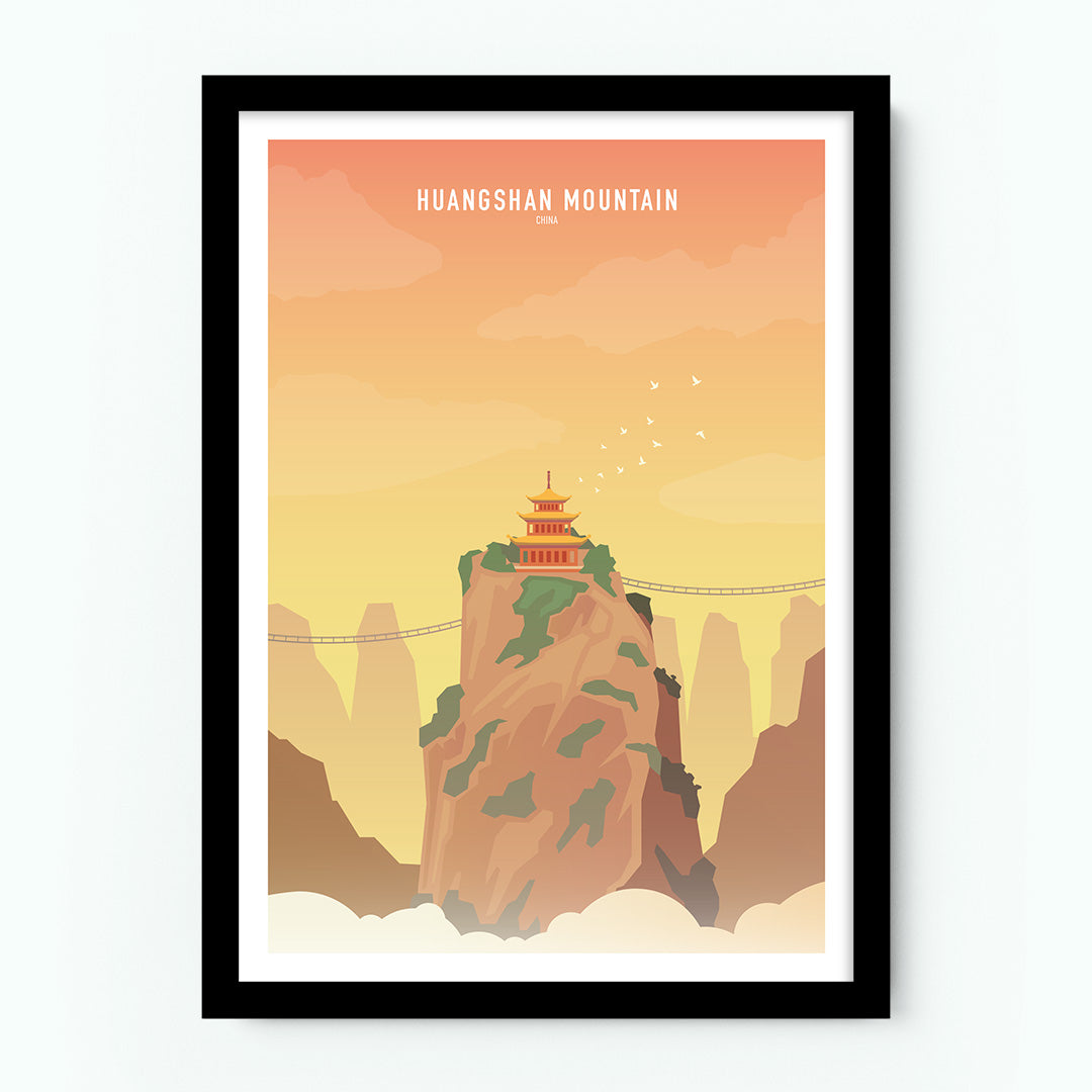 Huangshan Mountain China Poster