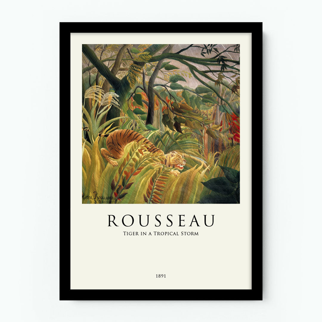 Henri Rousseau – Tiger in a Tropical Storm Poster
