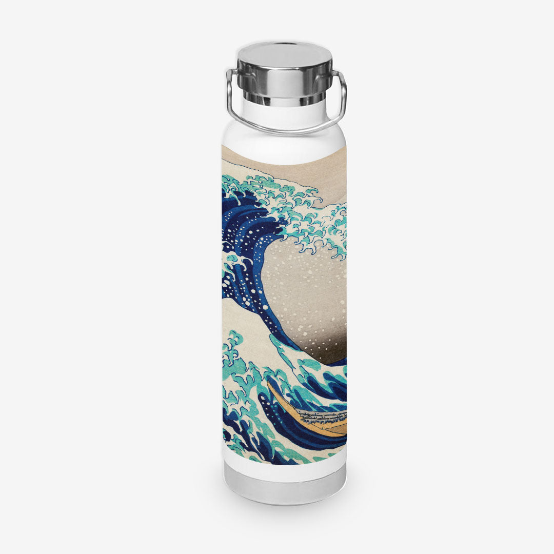 The Great Wave off Kanagawa by Katsushika Hokusai 650ml Copper Insulated Water Bottle
