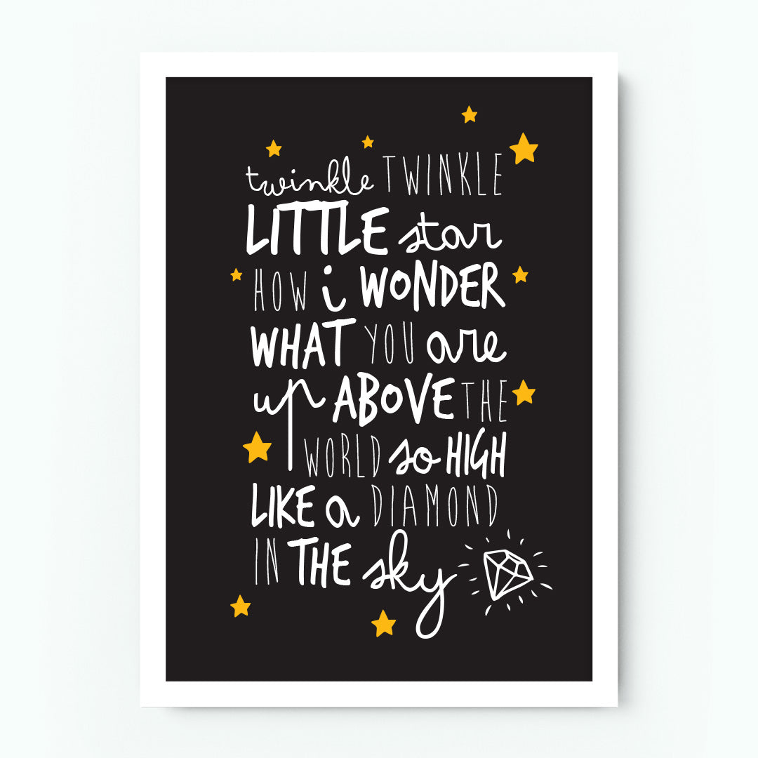Twinkle Twinkle Little Star Poster